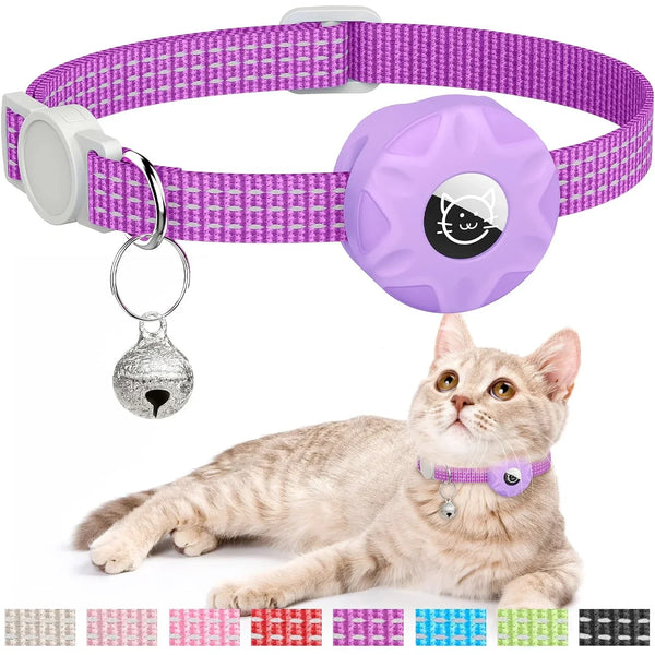 Reflective AirTag Cat Collar