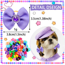 Colorful Dog Hair Bows Set