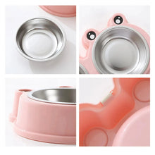 Dual Stainless Steel Pet Bowl