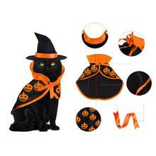 Pumpkin Cloak & Wizard Hat Set