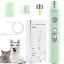 USB Rechargeable Electric Dog Nail Grinder with LED Light