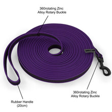 Dual-Color Dog Leash - Tough Nylon with Latex Silk