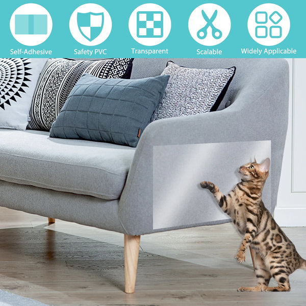 Cat Anti-Scratch Tape – Clear PVC Protection for Furniture