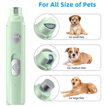 USB Rechargeable Electric Dog Nail Grinder with LED Light