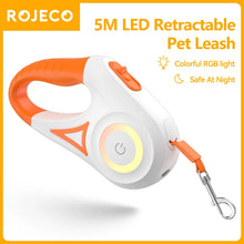 ROJECO 5M LED Retractable Pet Leash