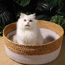 Handcrafted Japanese Woven Cat Bed